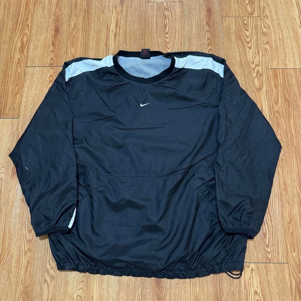 VTG Nike Men's Windbreaker Jacket 2XL 90s Center Check Pullover Warm Up